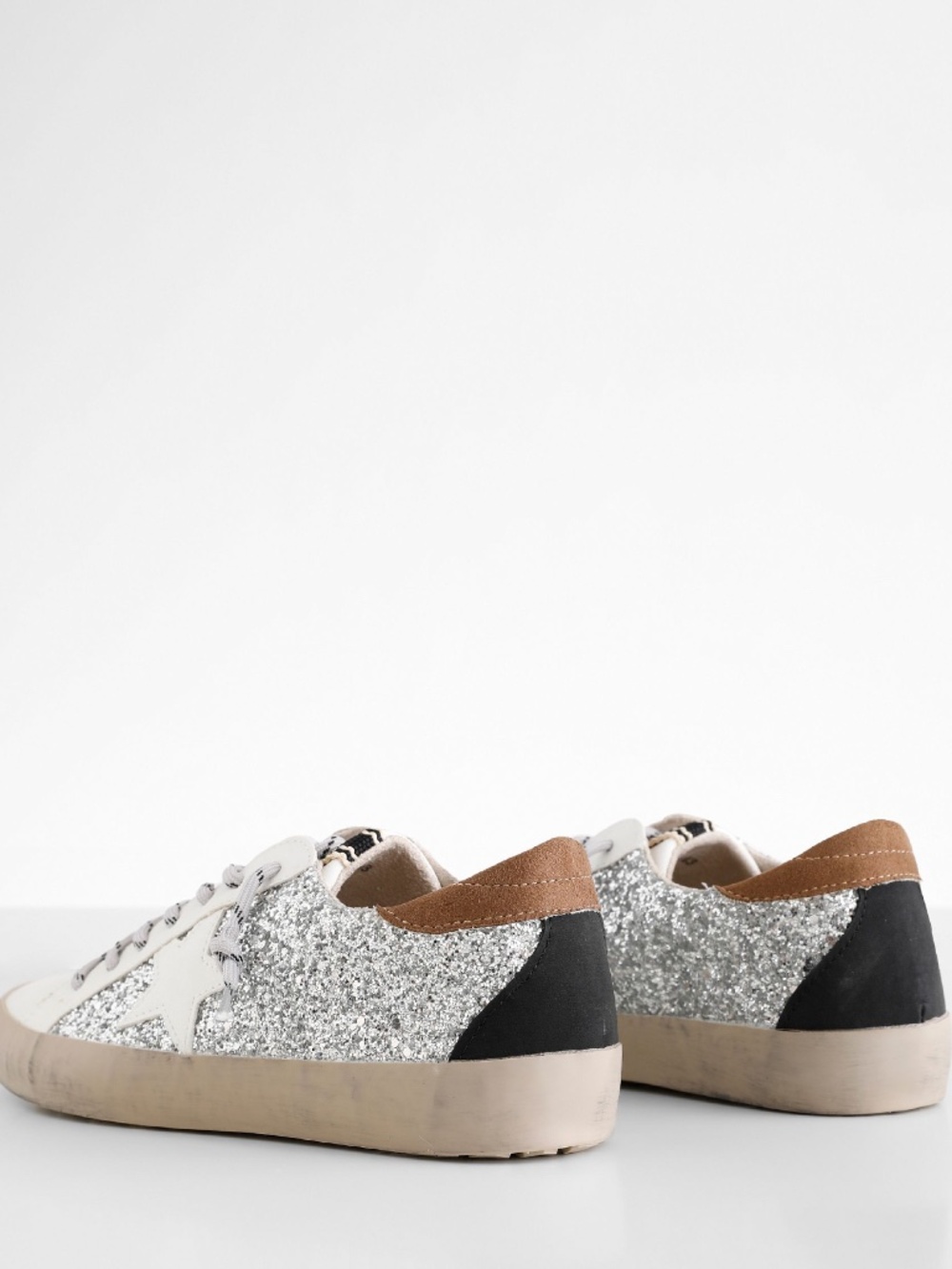 Shu Shop Paula Sneakers in Silver Sparkle - Picture 5 of 7